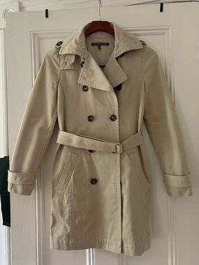 Comptoir Des Cotonniers Cotton Double breasted trench coat size 36FR